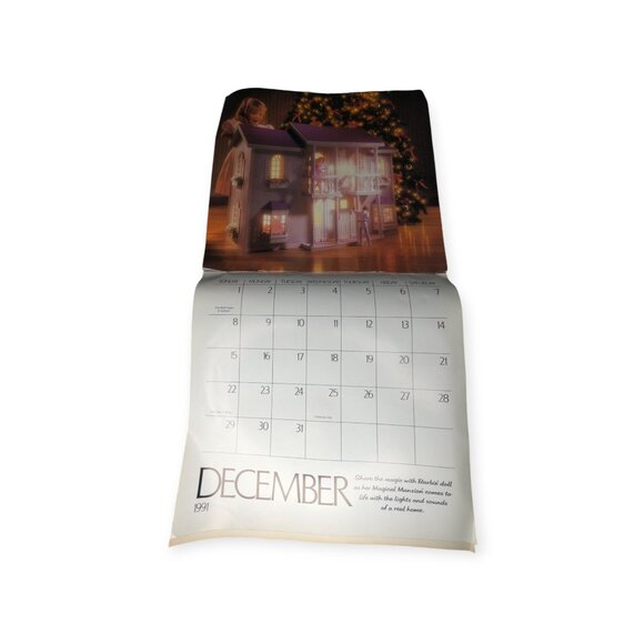 Vintage 1991 Calendar Exciting World of Barbie-Sneak Preview See What's New - Picture 10 of 16
